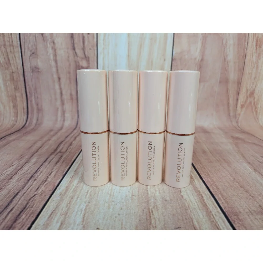 4 PK Revolution Foundation Fast Base Stick F2 Creamy Blendable Stick 6.2g